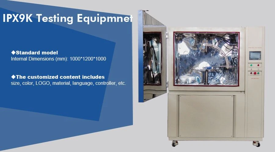 IPx9K testing chamber